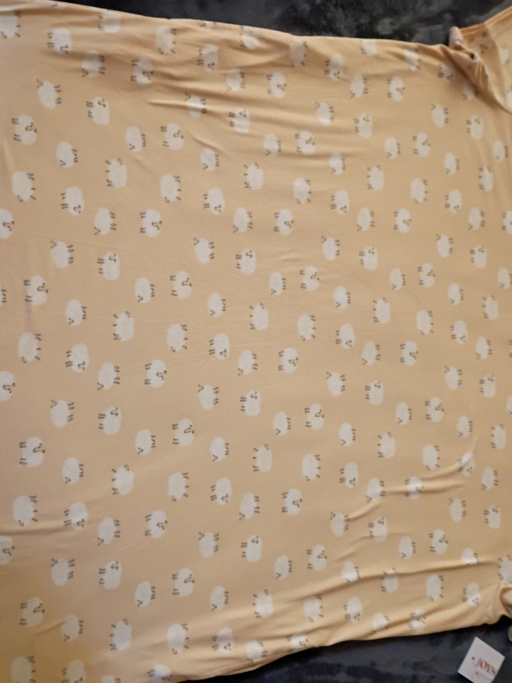 Peach Sheep Print Sleep Shirt